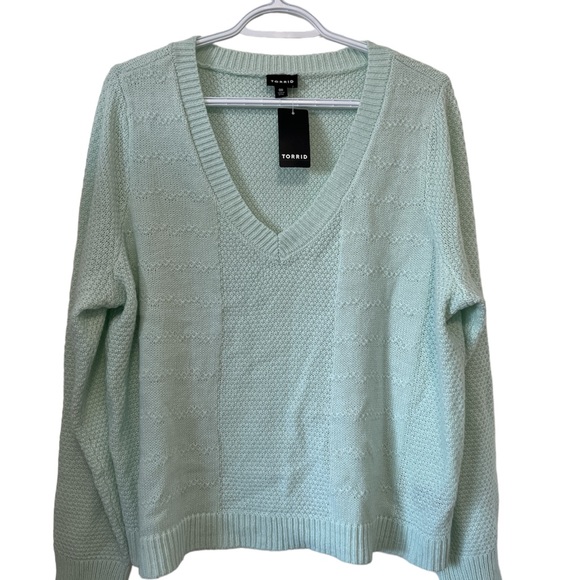 Torrid Mint Green Pullover Sweater (size 00) - Picture 3 of 4